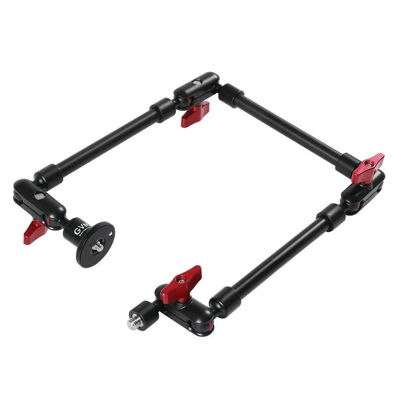 GVM Heavy-Duty Dual 31" 3 Section Articulating Magic Arms with 1/4'' Screw to 3/8'' Ball Heads
