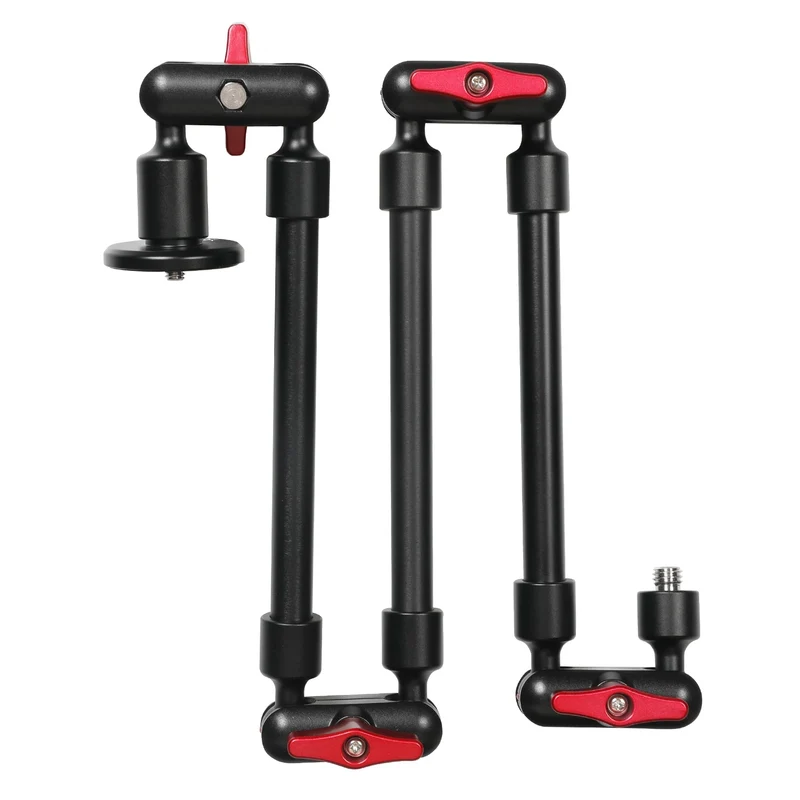 GVM Heavy-Duty Dual 31" 3 Section Articulating Magic Arms with 1/4'' Screw to 3/8'' Ball Heads