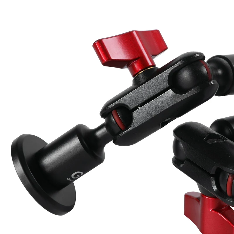 GVM Heavy-Duty Dual 31" 3 Section Articulating Magic Arms with 1/4'' Screw to 3/8'' Ball Heads