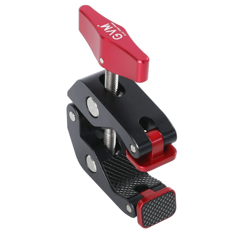 GVM Super Crab Clamp, Magic Arm Gripper Clamp with 1/4 and 3/8 Thread Clips for DSLR Cameras