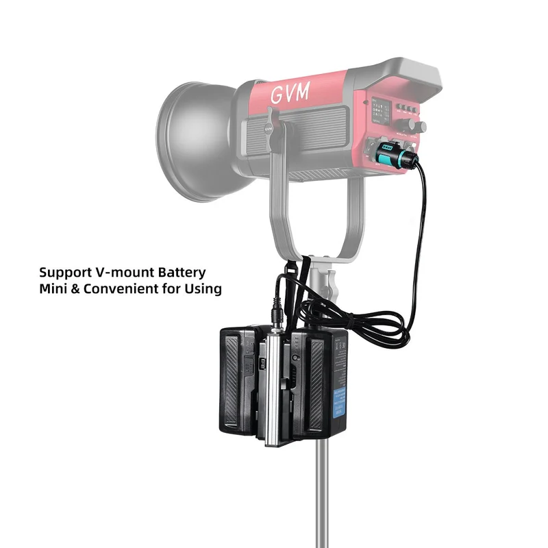GVM V-Mount Battery Plate Adapter for PRO-SD200B LED Lights