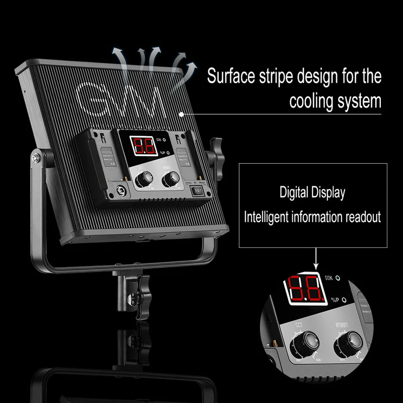 GVM-520S 30W High Beam High Brightness Bi-Color LED VIdeo Light (No Four-Way Barndoor)