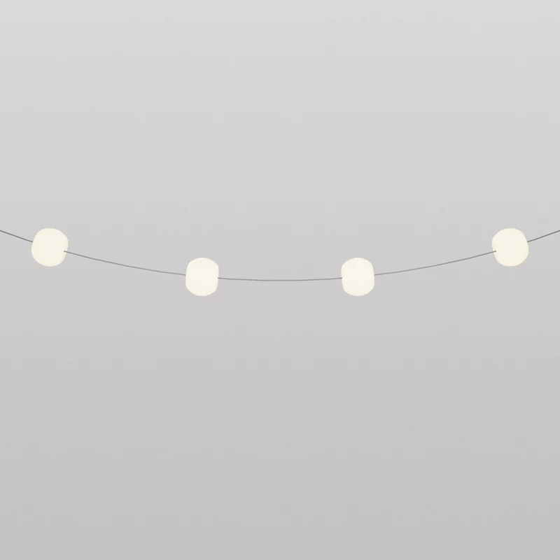 Guirlande lumineuse 4 points de lumière pour extérieur IP67 Gris - Marina4 Cherry