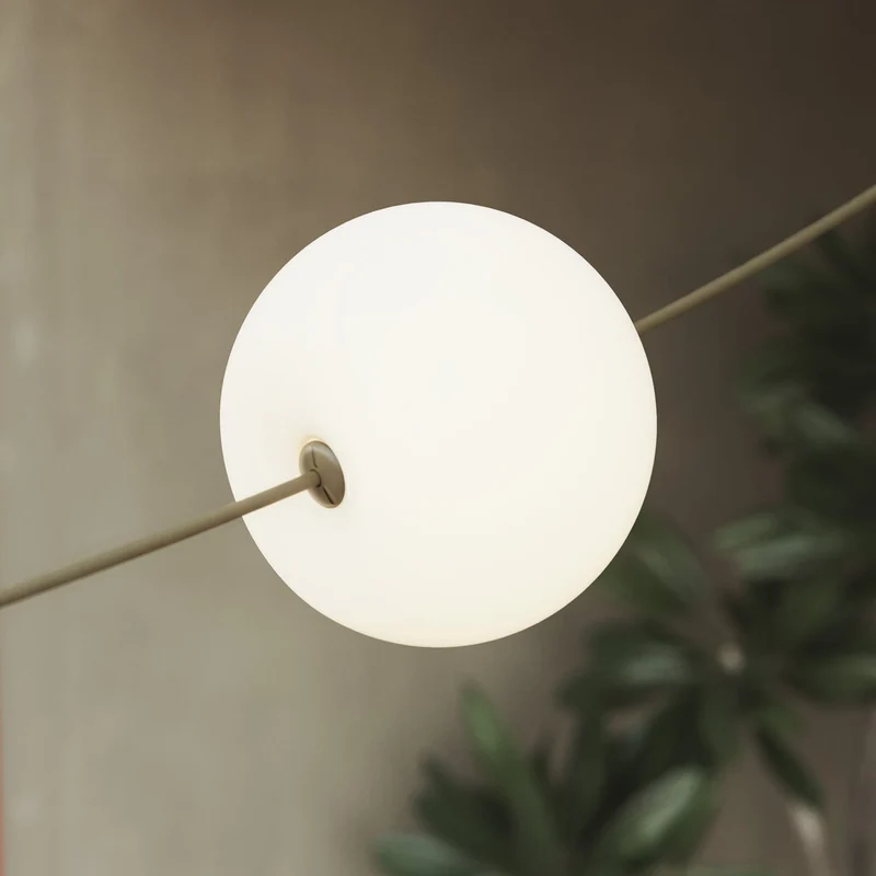 Guirlande lumineuse 4 points lumineux d’extérieur IP67 Vert Olive - Marina4 Cherry
