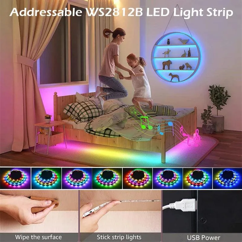 RGBIC Dream Color USB LED Strip Light - Super Bright 5050, Tuya WiFi Smart