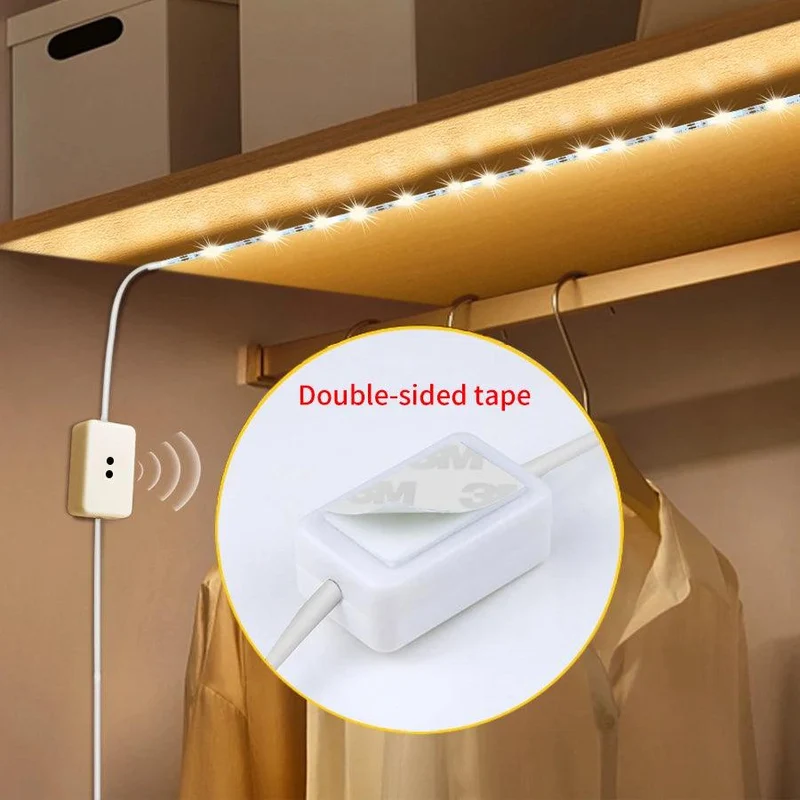 Hand Wave Sensor LED Strip Light for Under Cabinet - USB Powered, 5V