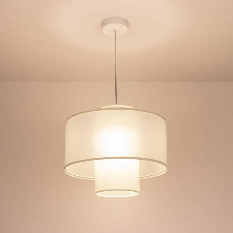 Suspension Luminaire | Twin (Blanc Crème)