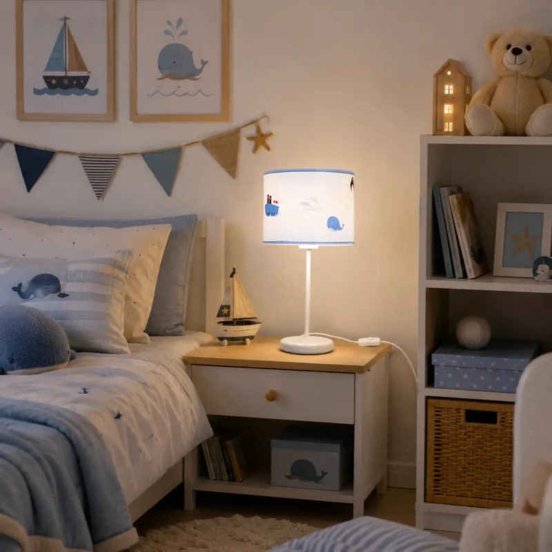Lampe de Table | SWEET DREAMS (Bleu Clair/Blanc/ Marron)