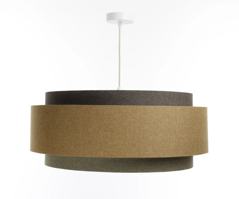 Suspension Luminaire | DOBLO BOHO ELEGANT (Gris Vert/ Marron Gris/ Ecru/Moutarde)