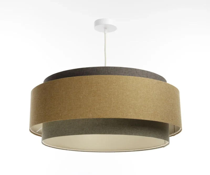 Suspension Luminaire | DOBLO BOHO ELEGANT (Gris Vert/ Marron Gris/ Ecru/Moutarde)