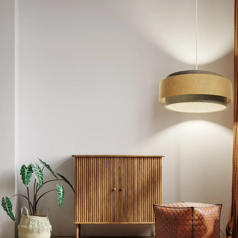 Suspension Luminaire | DOBLO BOHO ELEGANT (Gris Vert/ Caramel/ Ecru/Graphite)