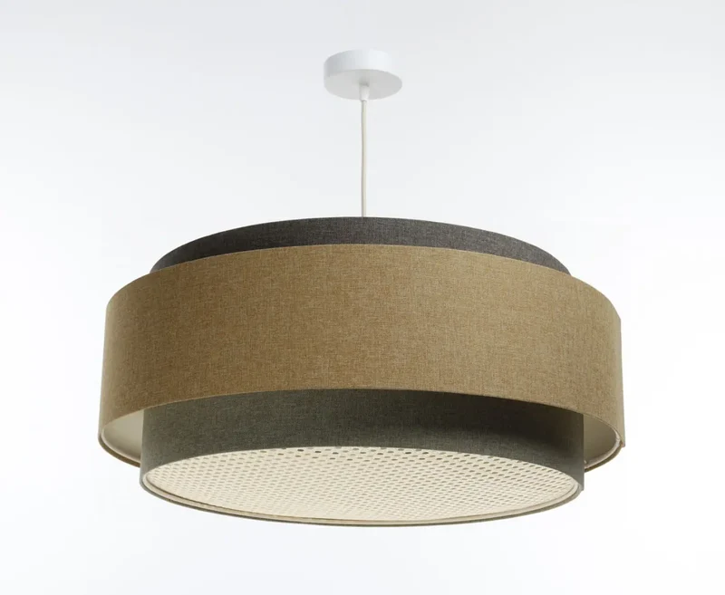Suspension Luminaire | DOBLO BOHO ELEGANT (Gris Vert/ Caramel/ Ecru/Graphite)