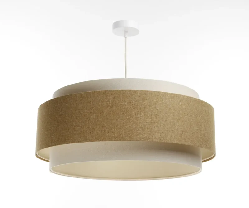 Suspension Luminaire | DOBLO BOHO ELEGANT (Moutarde/ Crème/ Ecru)