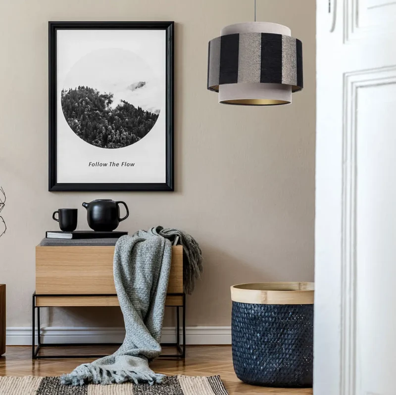 Suspension Luminaire | DOBLO (Gris/Noir/Doré)