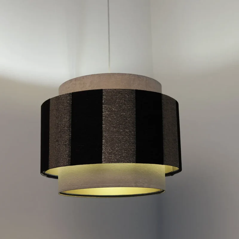 Suspension Luminaire | DOBLO (Gris/Noir/Doré)