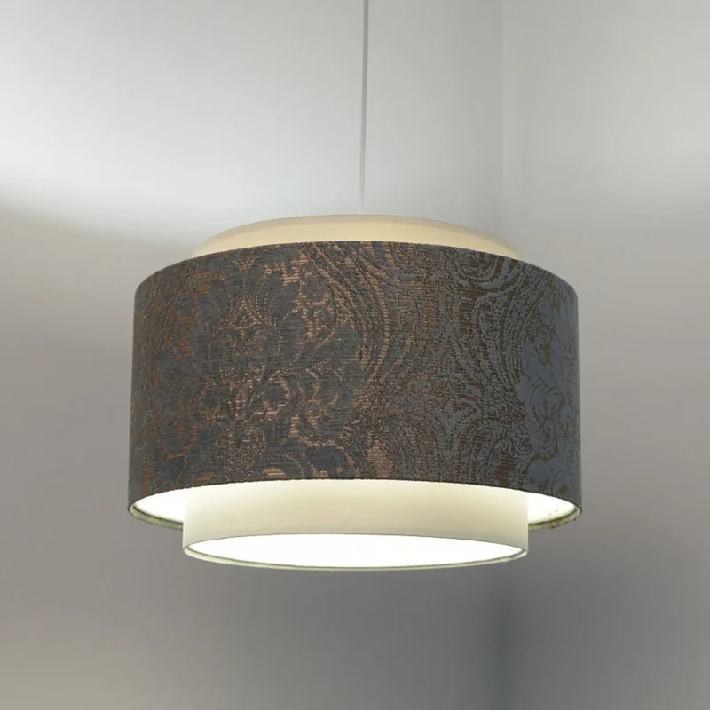 Suspension Luminaire | DOBLO (Crème/Bleu Clair/Ecru)
