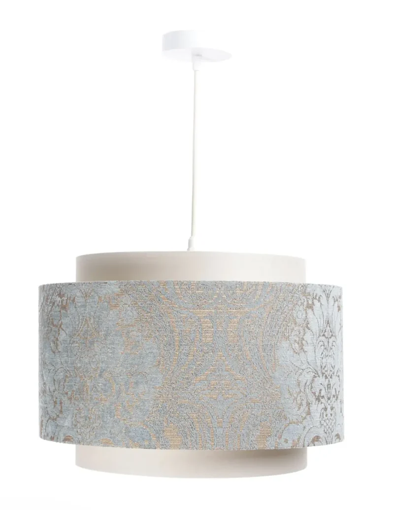 Suspension Luminaire | DOBLO (Crème/Bleu Clair/Ecru)