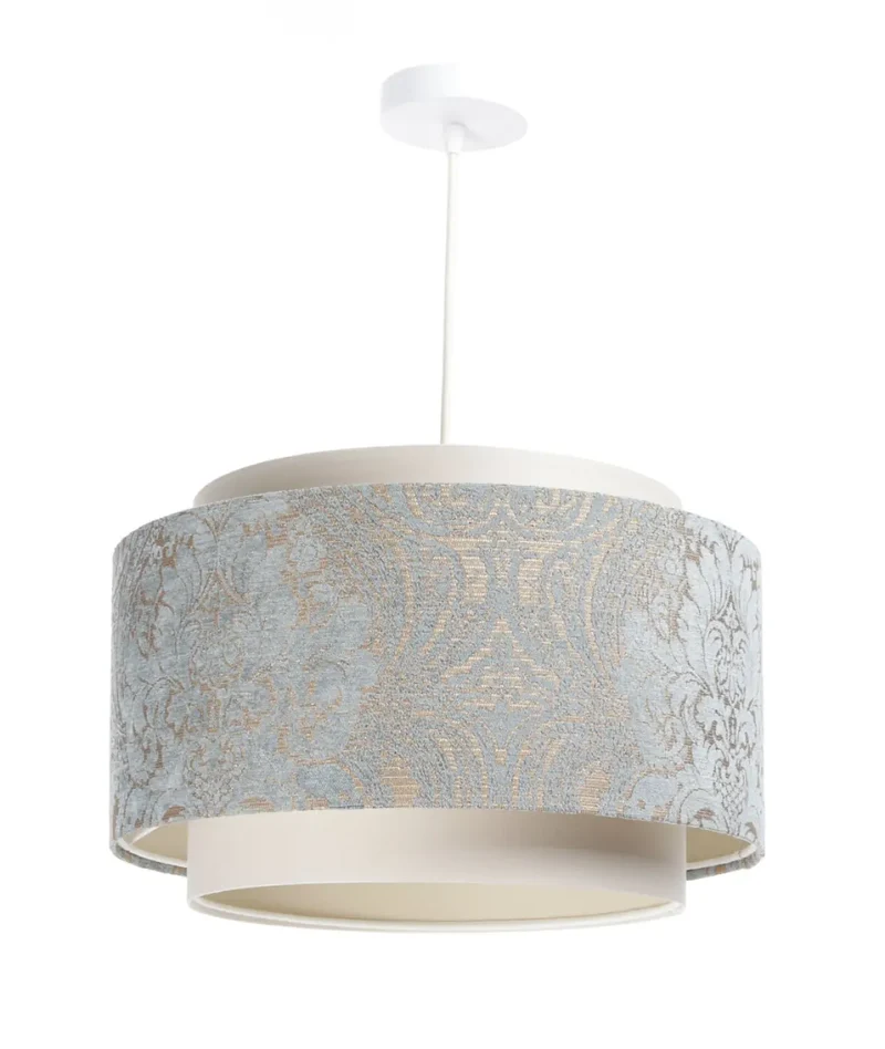 Suspension Luminaire | DOBLO (Crème/Bleu Clair/Ecru)