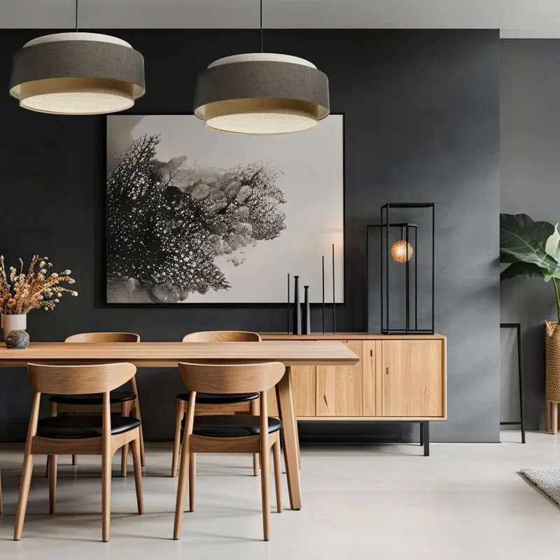 Suspension Luminaire | DOBLO BOHO ELEGANT (Beige/ Graphite/ Ecru)