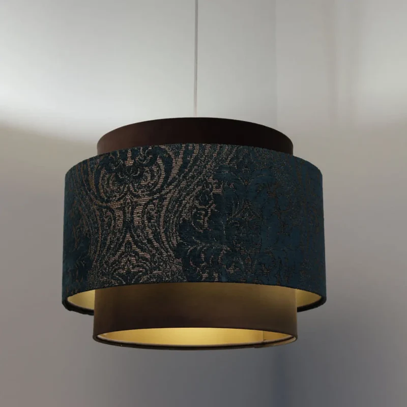 Suspension Luminaire | DOBLO (Marron/Turquoise/Cuivré)