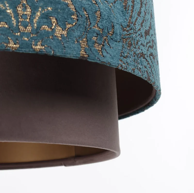 Suspension Luminaire | DOBLO (Marron/Turquoise/Cuivré)
