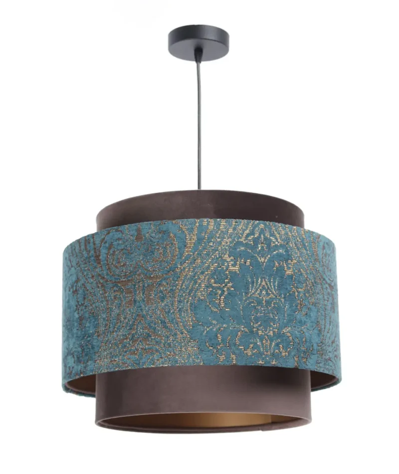 Suspension Luminaire | DOBLO (Marron/Turquoise/Cuivré)