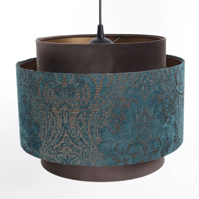 Suspension Luminaire | DOBLO (Marron/Turquoise/Cuivré)