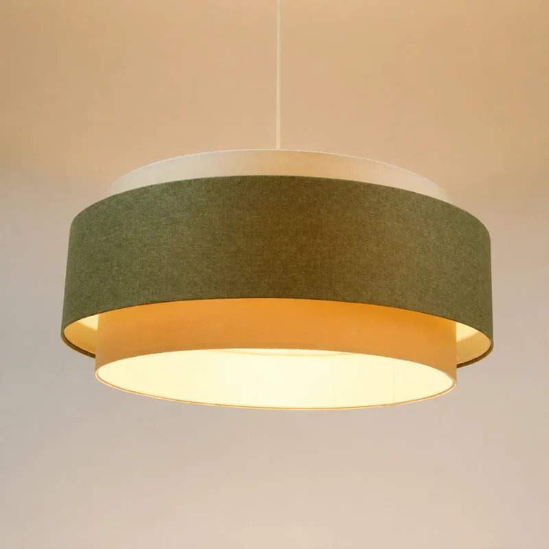 Suspension Luminaire | DOBLO BOHO ELEGANT (Gris Vert/ Ecru/ Blanc Crème)
