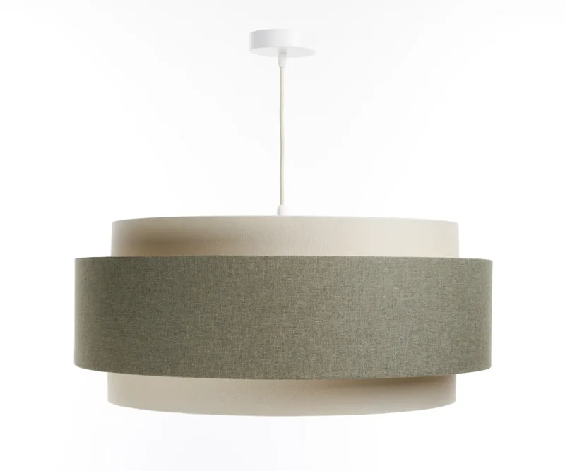 Suspension Luminaire | DOBLO BOHO ELEGANT (Gris Vert/ Ecru/ Blanc Crème)