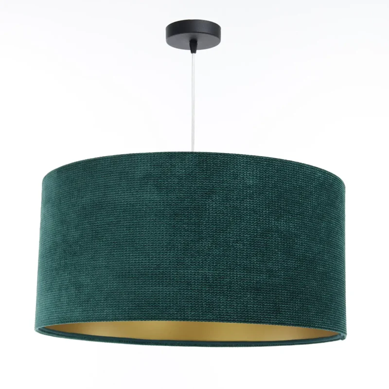 Suspension Luminaire | GLAMOUR STRUCTURAL VELOUR (Vert/Doré)