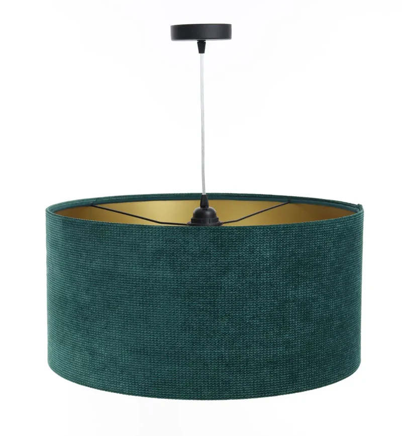 Suspension Luminaire | GLAMOUR STRUCTURAL VELOUR (Vert/Doré)