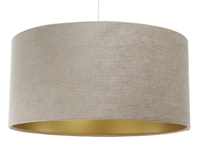Suspension Luminaire | GLAMOUR STRUCTURAL VELOUR (Beige/Doré)