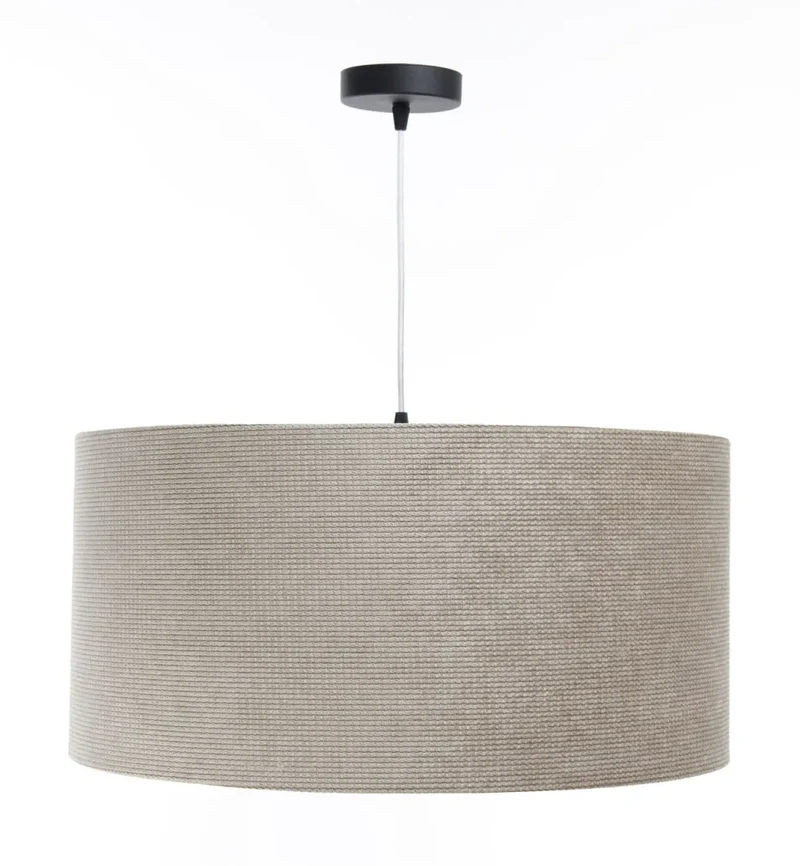 Suspension Luminaire | GLAMOUR STRUCTURAL VELOUR (Beige/Doré)