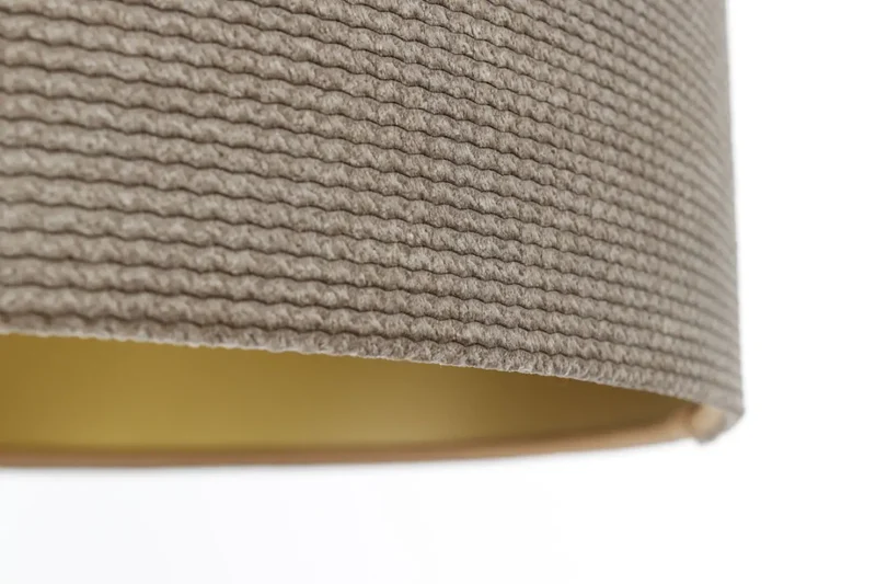 Suspension Luminaire | GLAMOUR STRUCTURAL VELOUR (Beige/Doré)