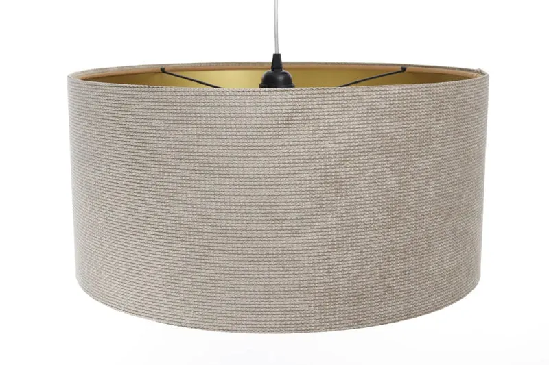 Suspension Luminaire | GLAMOUR STRUCTURAL VELOUR (Beige/Doré)