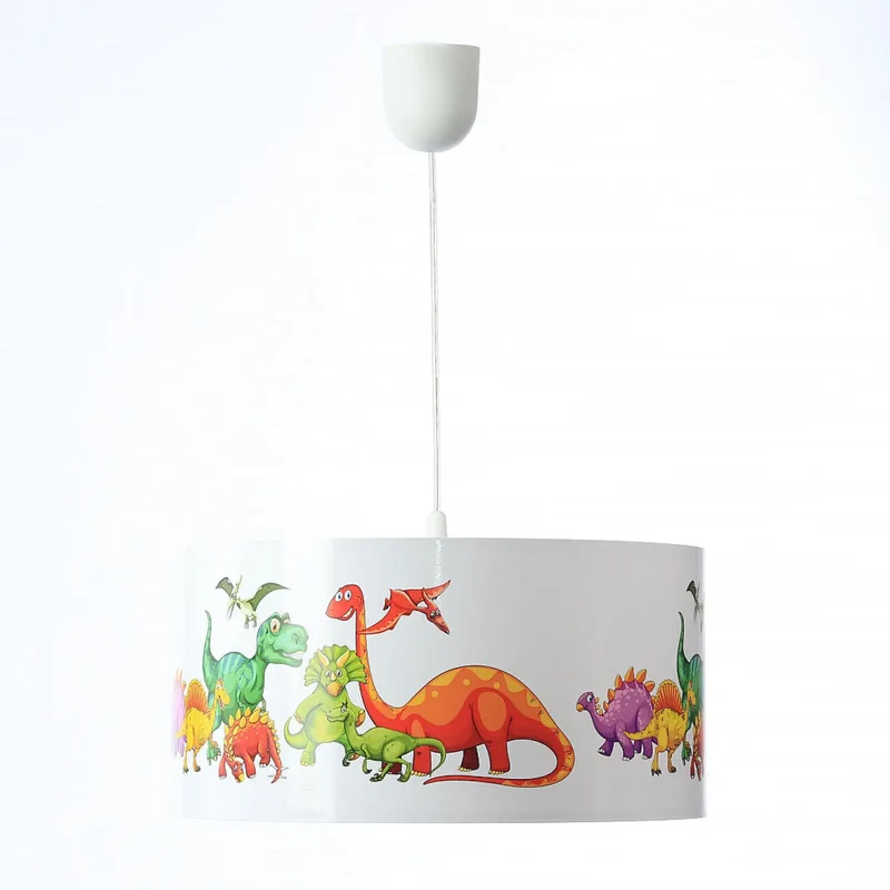 Suspension Luminaire | FOTO KIDS DINOSAURS (Blanc/Vert)