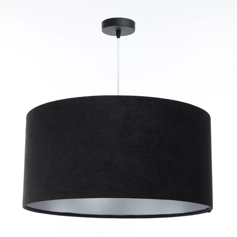Suspension Luminaire | GLAMOUR STRUCTURAL VELOUR (Noir/Argent)
