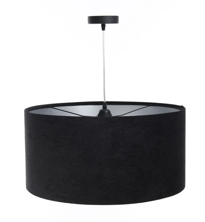 Suspension Luminaire | GLAMOUR STRUCTURAL VELOUR (Noir/Argent)