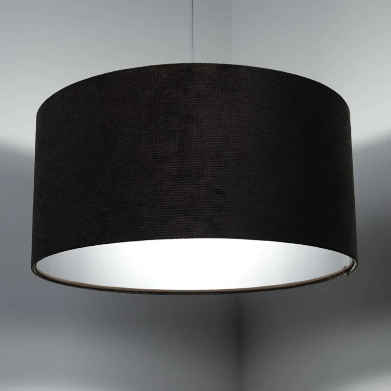 Suspension Luminaire | GLAMOUR STRUCTURAL VELOUR (Gris Marron/Argent)