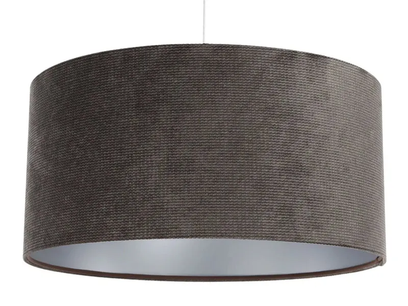 Suspension Luminaire | GLAMOUR STRUCTURAL VELOUR (Gris Marron/Argent)