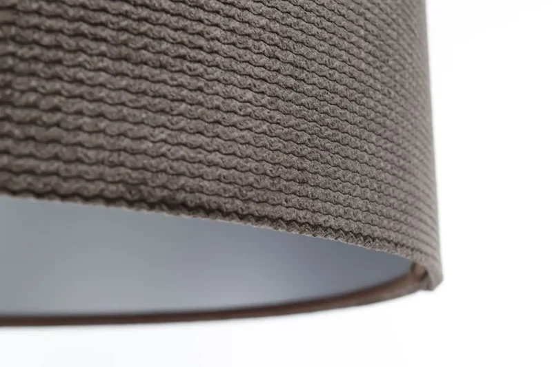 Suspension Luminaire | GLAMOUR STRUCTURAL VELOUR (Gris Marron/Argent)