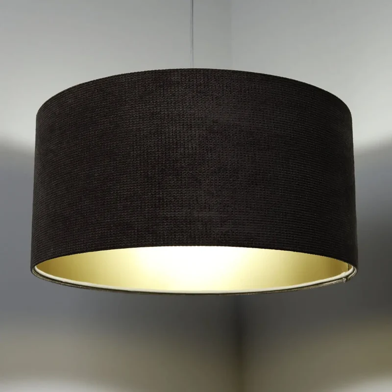 Suspension Luminaire | GLAMOUR STRUCTURAL VELOUR (Marron/Dore)