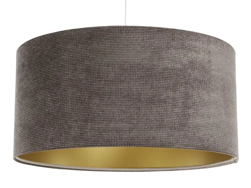 Suspension Luminaire | GLAMOUR STRUCTURAL VELOUR (Marron/Dore)