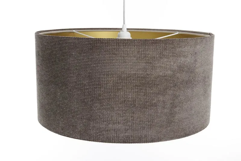 Suspension Luminaire | GLAMOUR STRUCTURAL VELOUR (Marron/Dore)