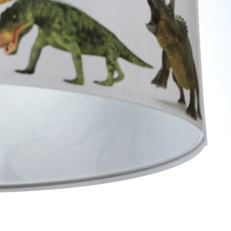 Suspension Luminaire | FOTO KIDS DINOSAURS (Blanc/Rouge)