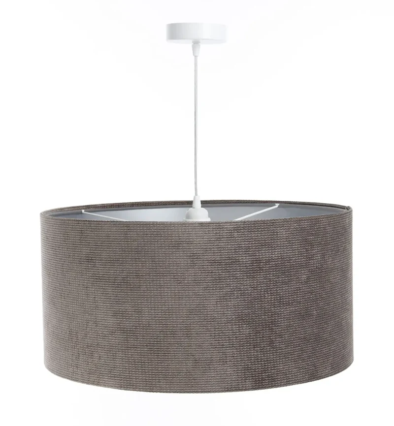 Suspension Luminaire | GLAMOUR STRUCTURAL VELOUR (Marron/Argent)