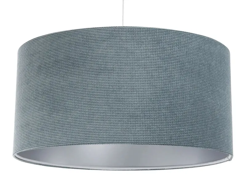 Suspension Luminaire | GLAMOUR STRUCTURAL VELOUR (Bleu Gris/Argent)