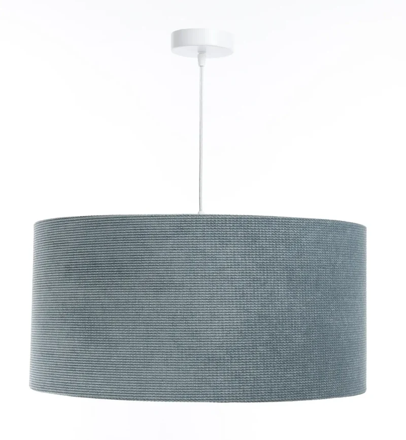 Suspension Luminaire | GLAMOUR STRUCTURAL VELOUR (Bleu Gris/Argent)