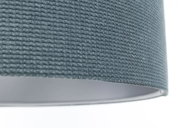 Suspension Luminaire | GLAMOUR STRUCTURAL VELOUR (Bleu Gris/Argent)
