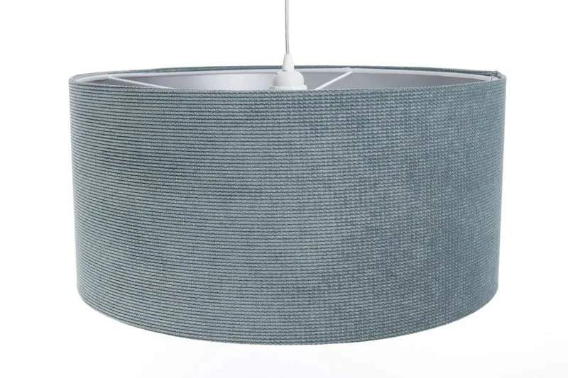 Suspension Luminaire | GLAMOUR STRUCTURAL VELOUR (Bleu Gris/Argent)
